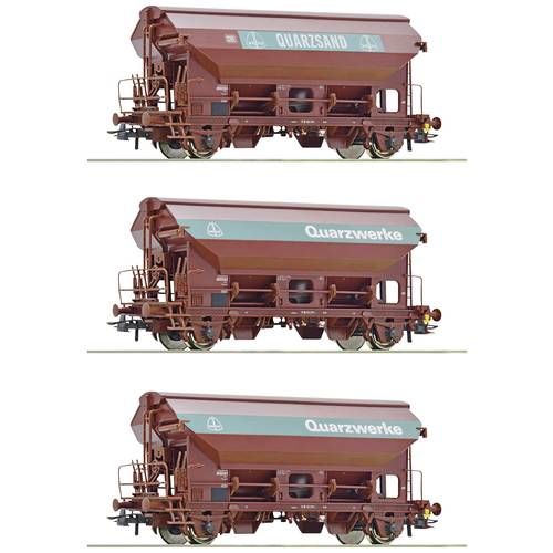 Thumbnail - Roco 77052 H0 3er-Set Schwenkdachwagen der DB