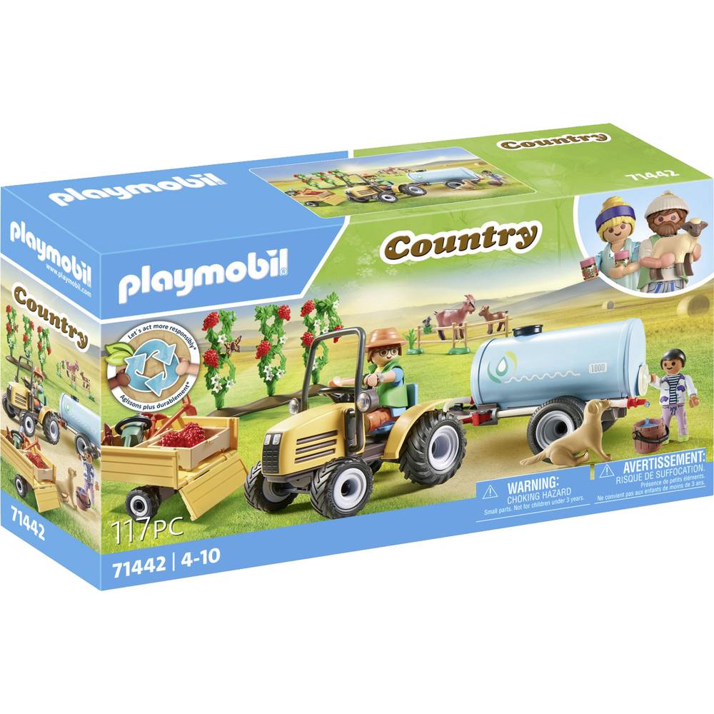 Playmobil Country Tractor met aanhanger en waterreservoir 71442