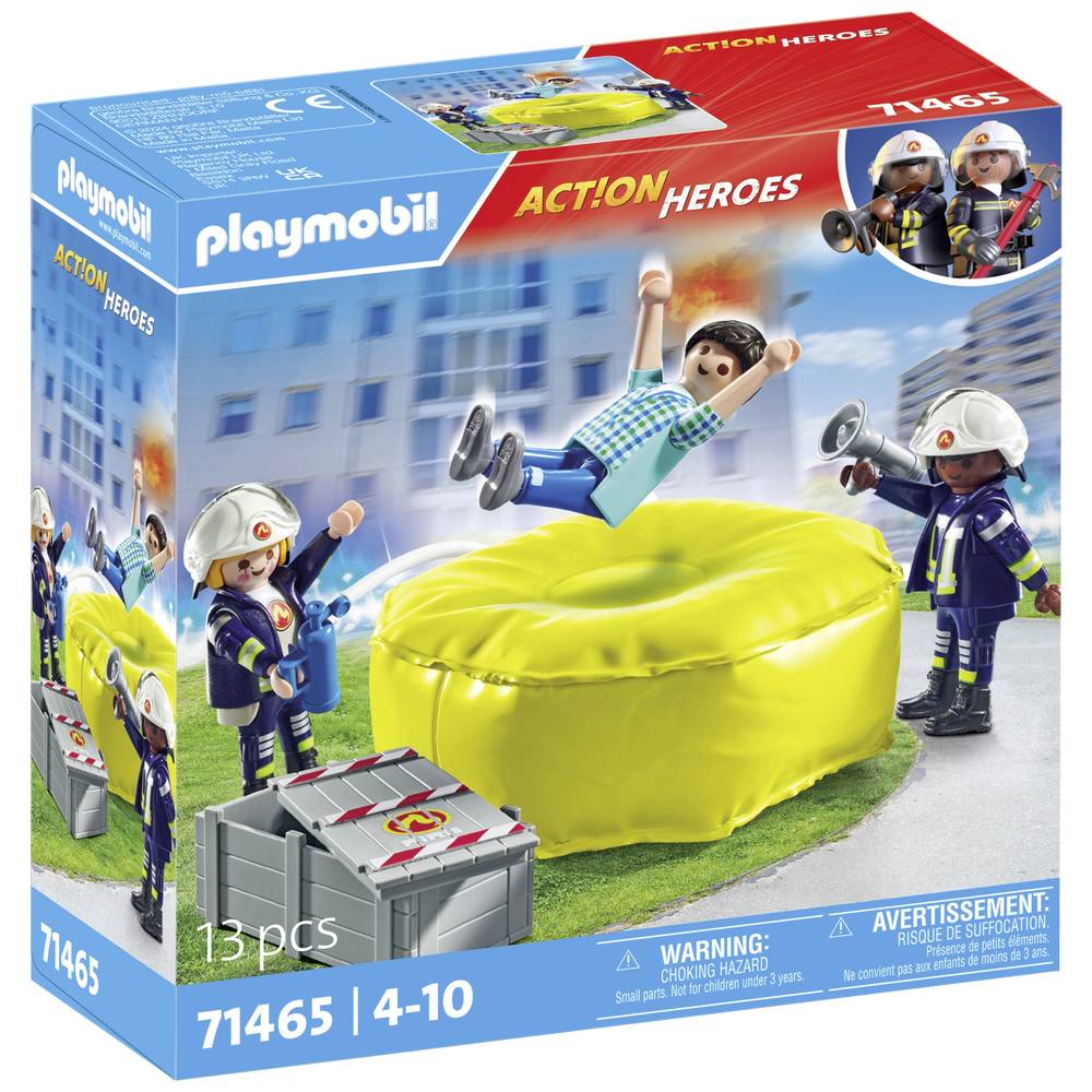 Playmobil Act!on Heros Brandweermannen met luchtkussen 71465