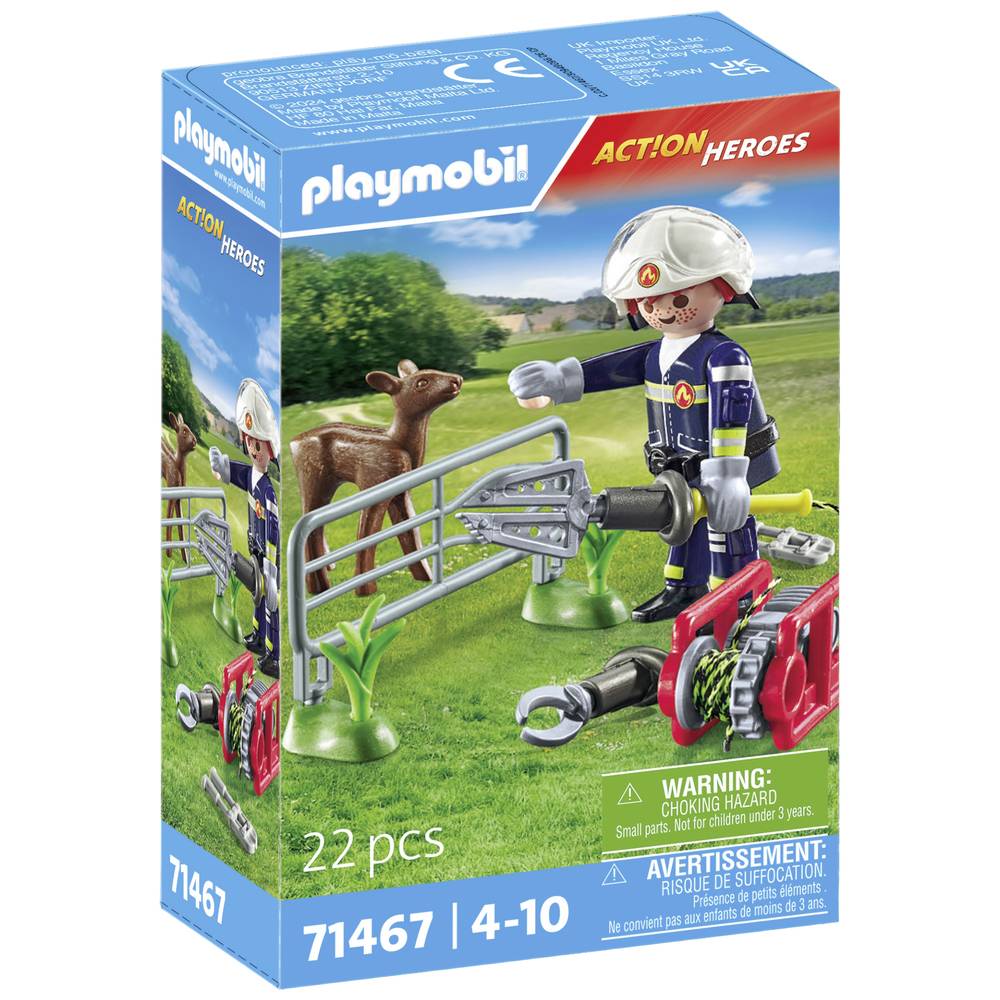 Playmobil Act!on Heros Brandweer-dierenreddingsdienst 71467