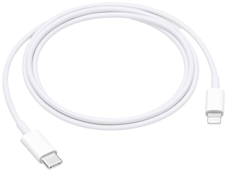 Apple USB-Kabel USB-C® Stecker, Apple Lightning Stecker 1.00 m Weiß MUQ93ZM/A