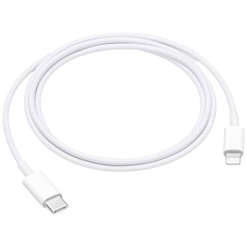Apple USB-Kabel USB-C® Stecker, Apple Lightning Stecker 1.00 m Weiß MUQ93ZM/A