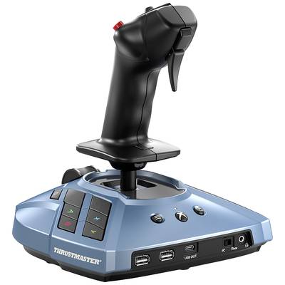 Joystick mit mehreren Tasten, Kippschalter und kabelgebundener Verbindung. Geeignet für PC- und Xbox-Spiele, Marke sichtbar.