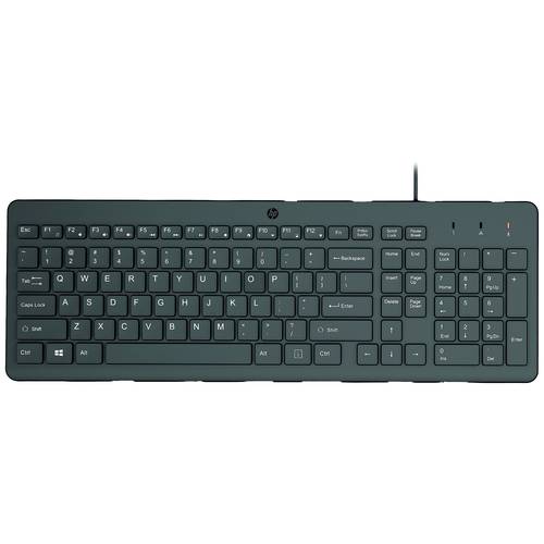 HP 150 Kabelgebunden Tastatur Deutsch, QWERTZ Schwarz