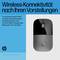 WLAN-Maus auf grauem Hintergrund mit Text: 'Wireless-Konnektivität nach Ihren Vorstellungen. Verbindung über 2,4 GHz-USB-A-Dongle oder Bluetooth.'