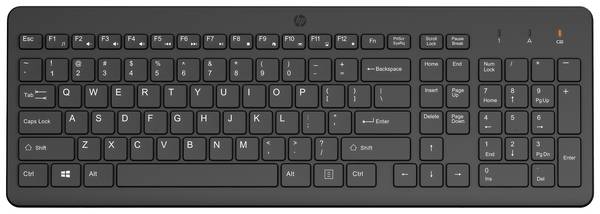 HP 220 Kabellos Tastatur Deutsch, QWERTZ Schwarz