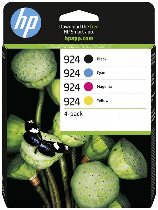 HP Druckerpatrone 924 Original 4er-Pack Schwarz, Gelb, Cyan, Magenta 6C3Z1NE