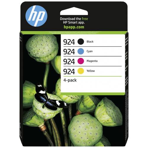 HP Druckerpatrone 924 Original 4er-Pack Schwarz, Gelb, Cyan, Magenta 6C3Z1NE