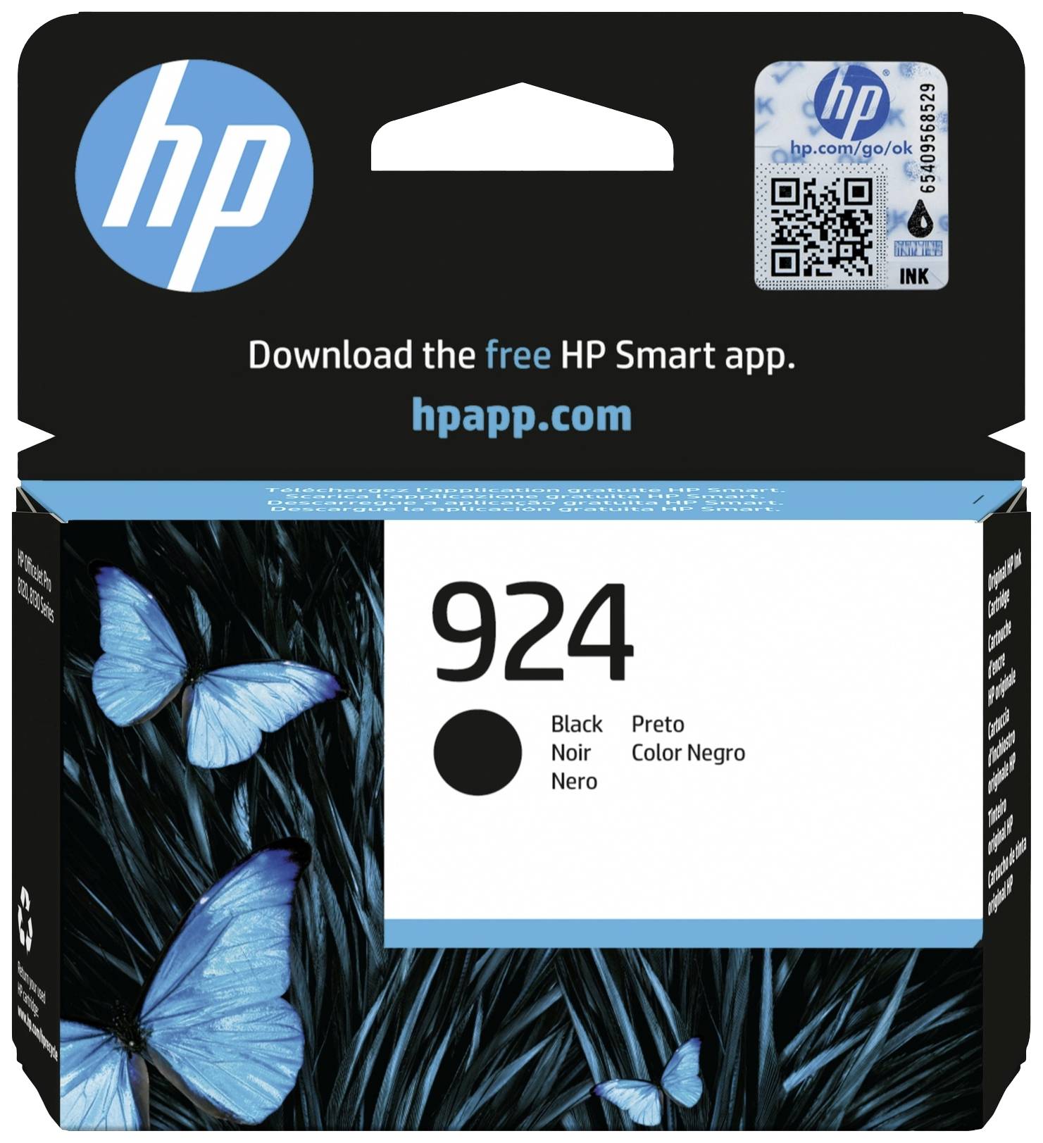 HP Druckerpatrone 924 Original Schwarz 4K0U6NE#CE1