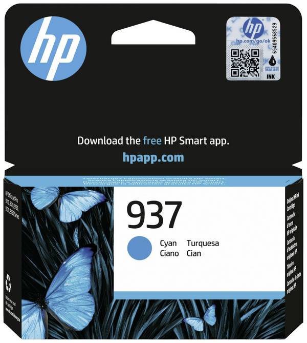 HP Druckerpatrone 937 Original Cyan 4S6W2NE#CE1