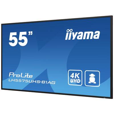 'Iiyama 55 Zoll Bildschirm, ProLite Modell LH5575UHS-B1AG, 4K UHD Auflösung.'