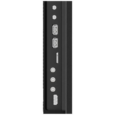 Abbildung zeigt die Anschlüsse eines PCs: zwei DisplayPorts, ein HDMI-Port, ein USB-C-Anschluss und zwei weitere USB-Anschlüsse.