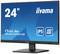 Ein 24-Zoll-Computermonitor der Marke iiyama mit Full HD-Auflösung, Modell ProLite XU2493HS, zeigt IPS-Technologie-Logo.