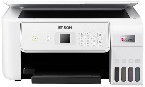 Epson EcoTank ET-2876 Multifunktionsdrucker Tintenstrahl Farbe A4 Drucker, Scanner, Kopierer Duplex, Tintentank-System, USB, WLAN