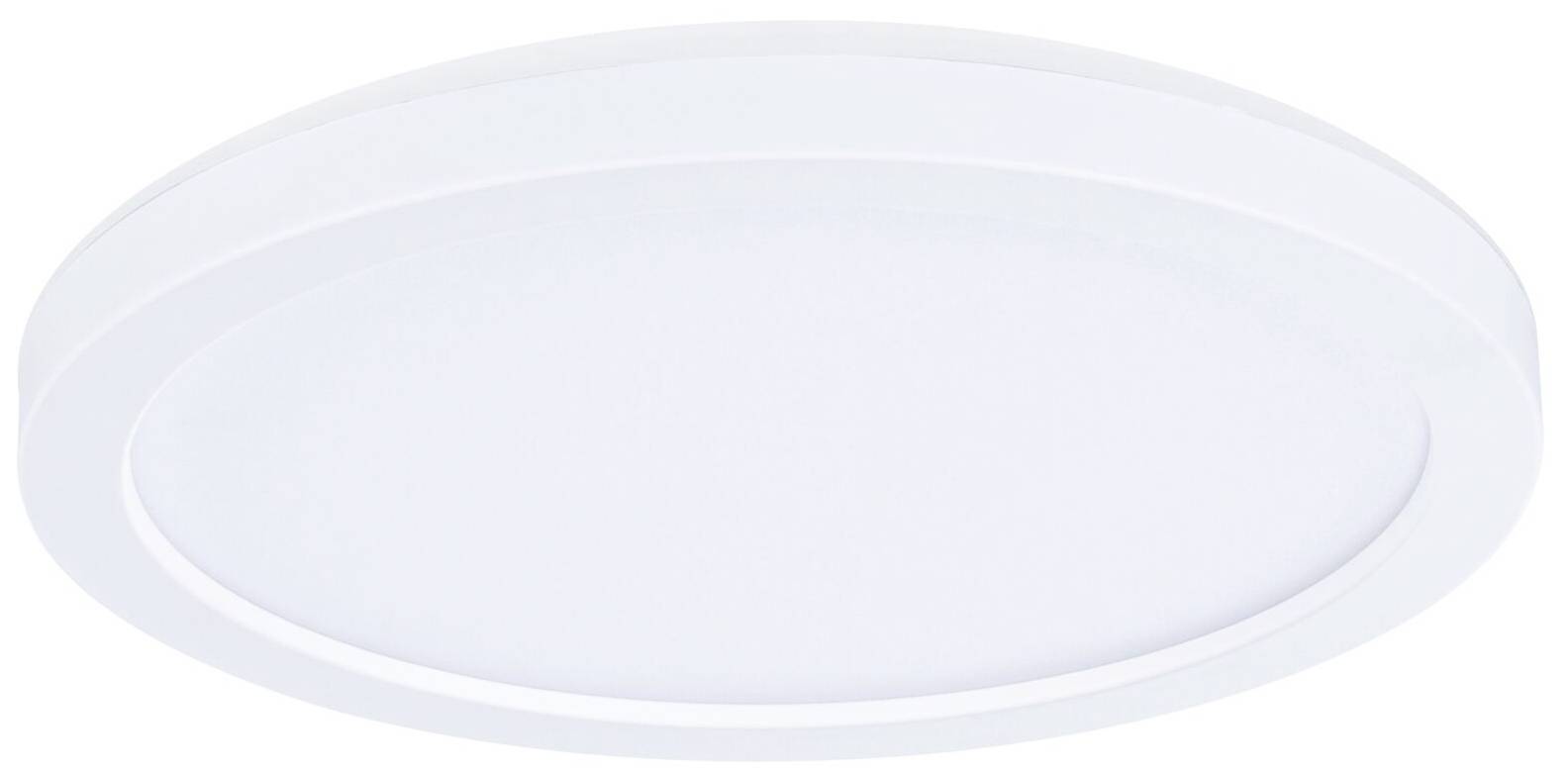 Runde weiße Deckenleuchte mit schlichtem, modernem Design, geeignet für Innenräume.