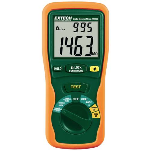 Thumbnail - Extech Extech 380260 Isolationsmessgerät 250 V, 500 V, 1000 V 2000 MΩ