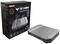 Eine Asus TUF Gaming Capture Box liegt neben ihrer Verpackung. Die Box unterstützt HDMI und OBS, mit RGB-Leuchten und 4K-Auflösung.
