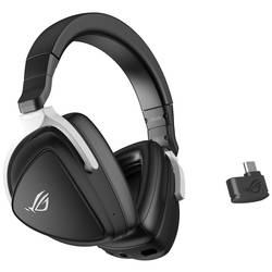 Asus Delta S Wireless Gaming Over Ear Headset Bluetooth® 7.1 Surround Schwarz Mikrofon-Rauschunterdrückung, Noise Cancelling Mikrofon-Stummschaltung,