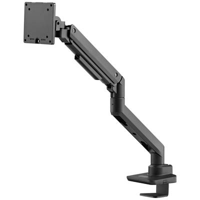 Monitorhalterung mit verstellbarem Arm zur Befestigung eines Bildschirms an einem Schreibtisch. Ideal für ergonomische Arbeitsplatzgestaltung.
