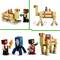LEGO Minecraft-Set 'Wüstenabenteurer': Figuren mit einem Kaktus, ein Kamel und ein blauer Mob. Enthält Spielfiguren und Zubehör.