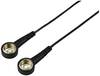 TRU COMPONENTS TC-12356296 ESD-Erdungskabel Schwarz 2.40 m Druckknopf 10 mm, Druckknopf 10 mm