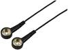 TRU COMPONENTS TC-12356300 ESD-Erdungskabel Schwarz 1.80 m Druckknopf 10 mm, Druckknopf 10 mm