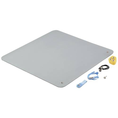 TRU COMPONENTS TC-12356316 ESD-Matten-Set Grau (L x B x H) 550 x 550 x 2 mm 1 Set