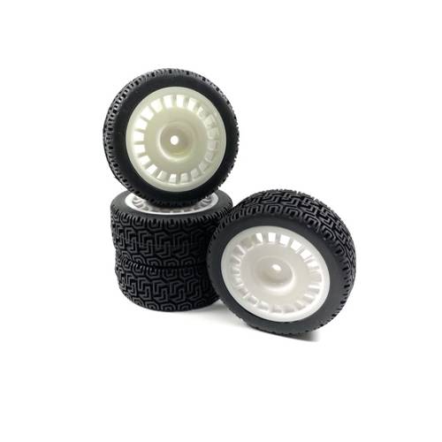 Absima 1:10 Rally Rally Winded Kompletträder Schwarz 4 St.