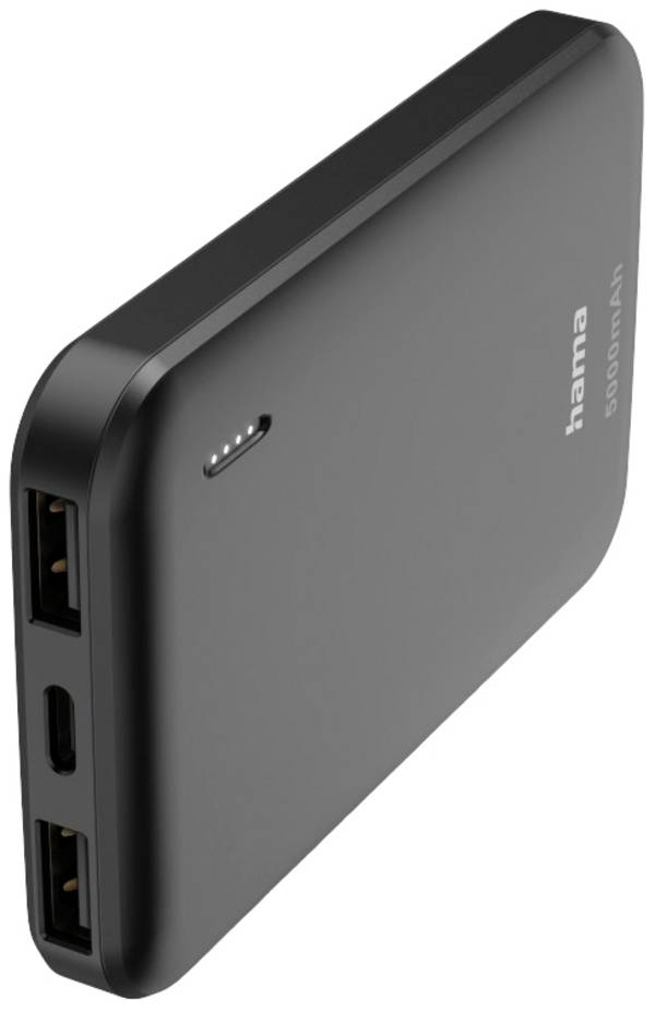Hama Pocket 5 Powerbank 5000 mAh  LiPo  Anthrazit