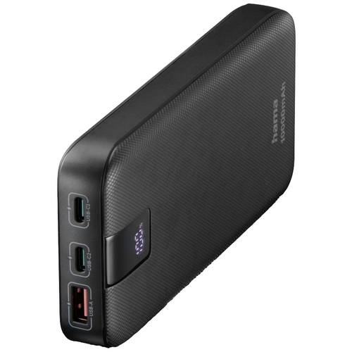 Hama PD 10 Powerbank 10000 mAh USB PD 3.0, Quick Charge 3.0 LiPo Anthrazit