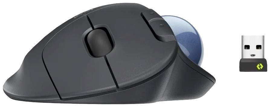 Logitech Trackball Ergo M575 for Business Maus Bluetooth® Optisch Graphit 5 Tasten Ergonomisch-0