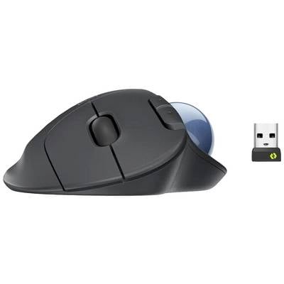 Logitech Trackball Ergo M575 for Business Maus Bluetooth® Optisch Graphit 5 Tasten Ergonomisch-0