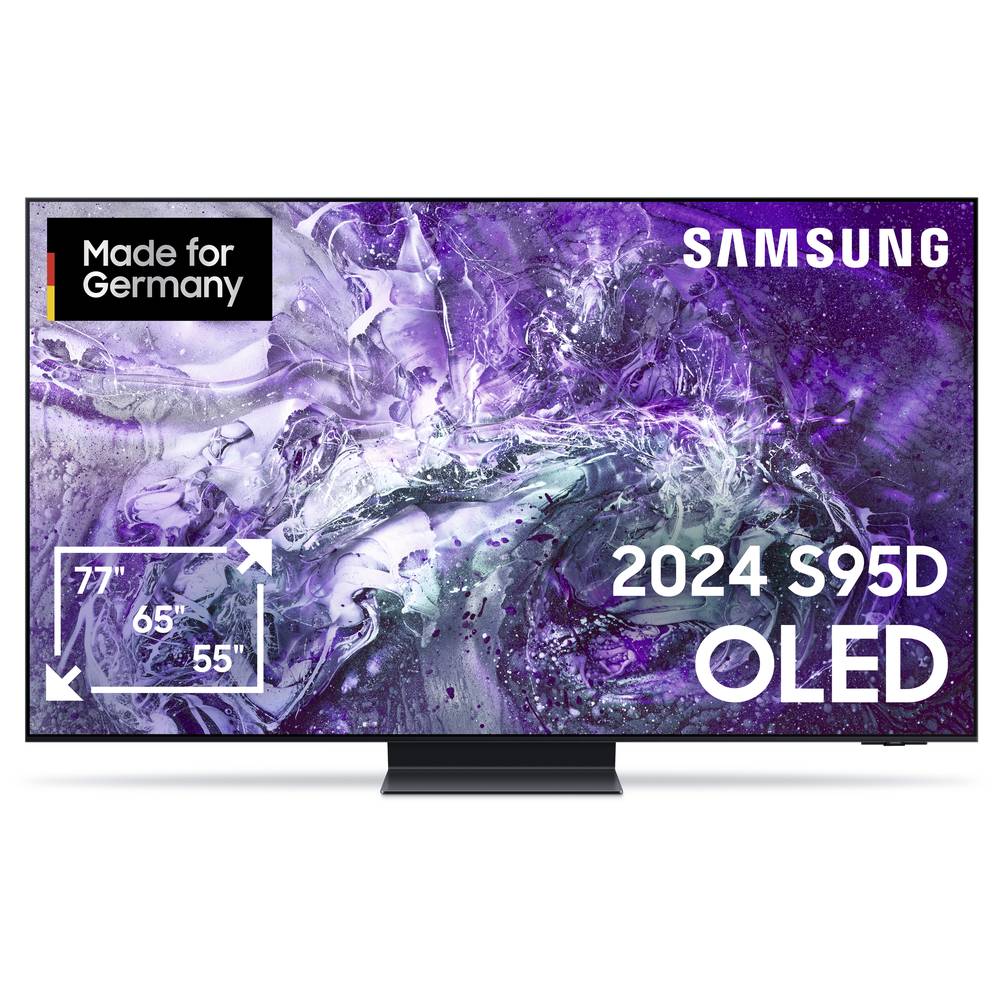 Samsung OLED 4K S95D OLED-TV 139.7 cm 55 inch Energielabel G (A - G) CI+*, DVB-T2 HD, WiFi, UHD, Smart TV Zwart