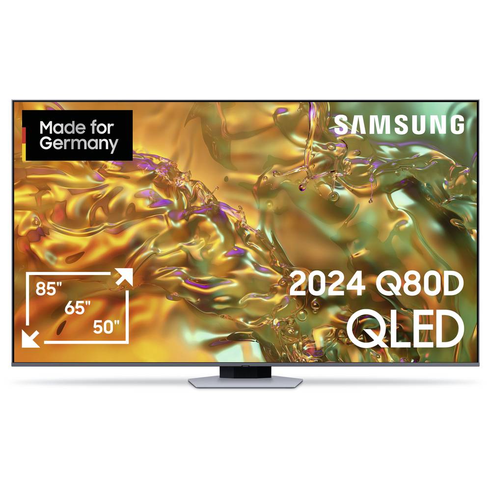 Samsung Neo QLED 4K QN80D QLED-TV 138 cm 55 inch Energielabel F (A - G) CI+*, DVB-T2 HD, WiFi, UHD, Smart TV, QLED Zwart, Zilver