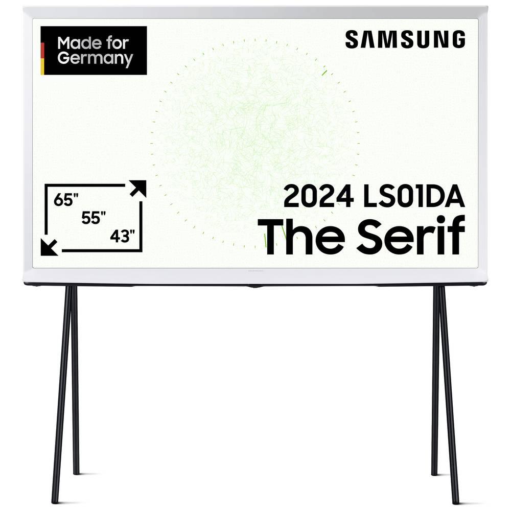 Samsung QLED 4K The Serif LS01DA QLED-TV 138 cm 55 inch Energielabel F (A G) DVB-C, DVB-S2, DVB-T2, 