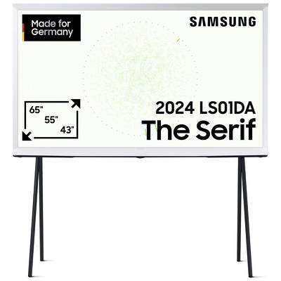 Samsung QLED 4K "The Serif" LS01DA QLED-TV 125 cm 50 Zoll EEK G (A - G) DVB-C, DVB-S2, DVB-T2, WLAN, UHD, Smart TV Weiß,