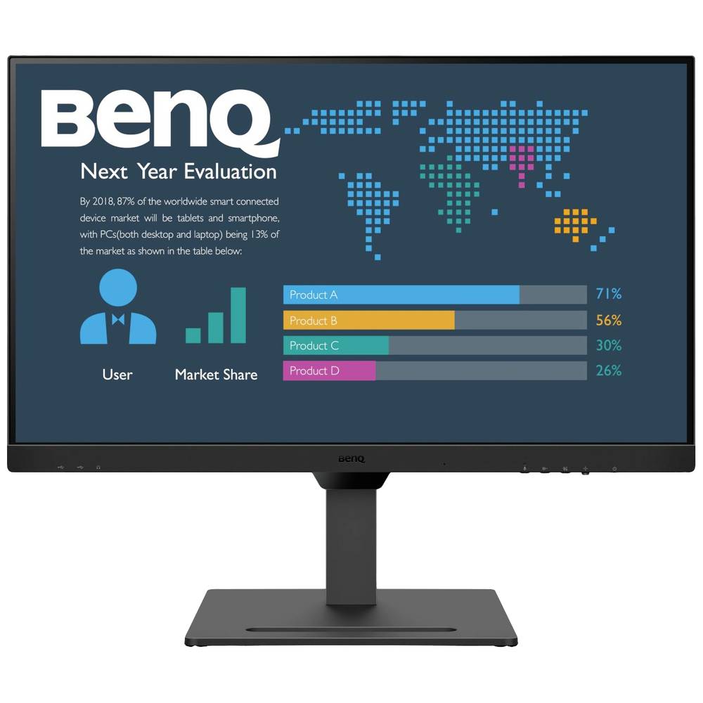 BenQ BL2790QT LED-monitor Energielabel F (A - G) 68.6 cm (27 inch) 2560 x 1440 Pixel 16:9 5 ms DisplayPort IPS LED