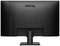 Ein schwarzer BenQ-Monitor von hinten, zeigt den Standfuß und das rückseitige Design.
