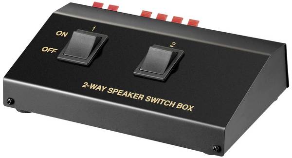 Goobay 60928 2 Port Lautsprecher-Umschalter einzeln schaltbar