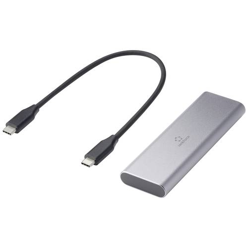 Renkforce RF-ENC-600 M.2 SSD-Gehäuse USB-C® (USB 3.2 Gen 2) 10 GBit/s M.2 PCIe NVMe, M.2 SATA 2230, 2242, 2260, 2280 RF-...