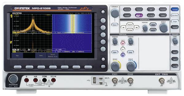 GW Instek MPO-2102B Digital-Oszilloskop  100 MHz 2-Kanal 1 GSa/s  8 Bit Spectrum-Analyser 1 St.