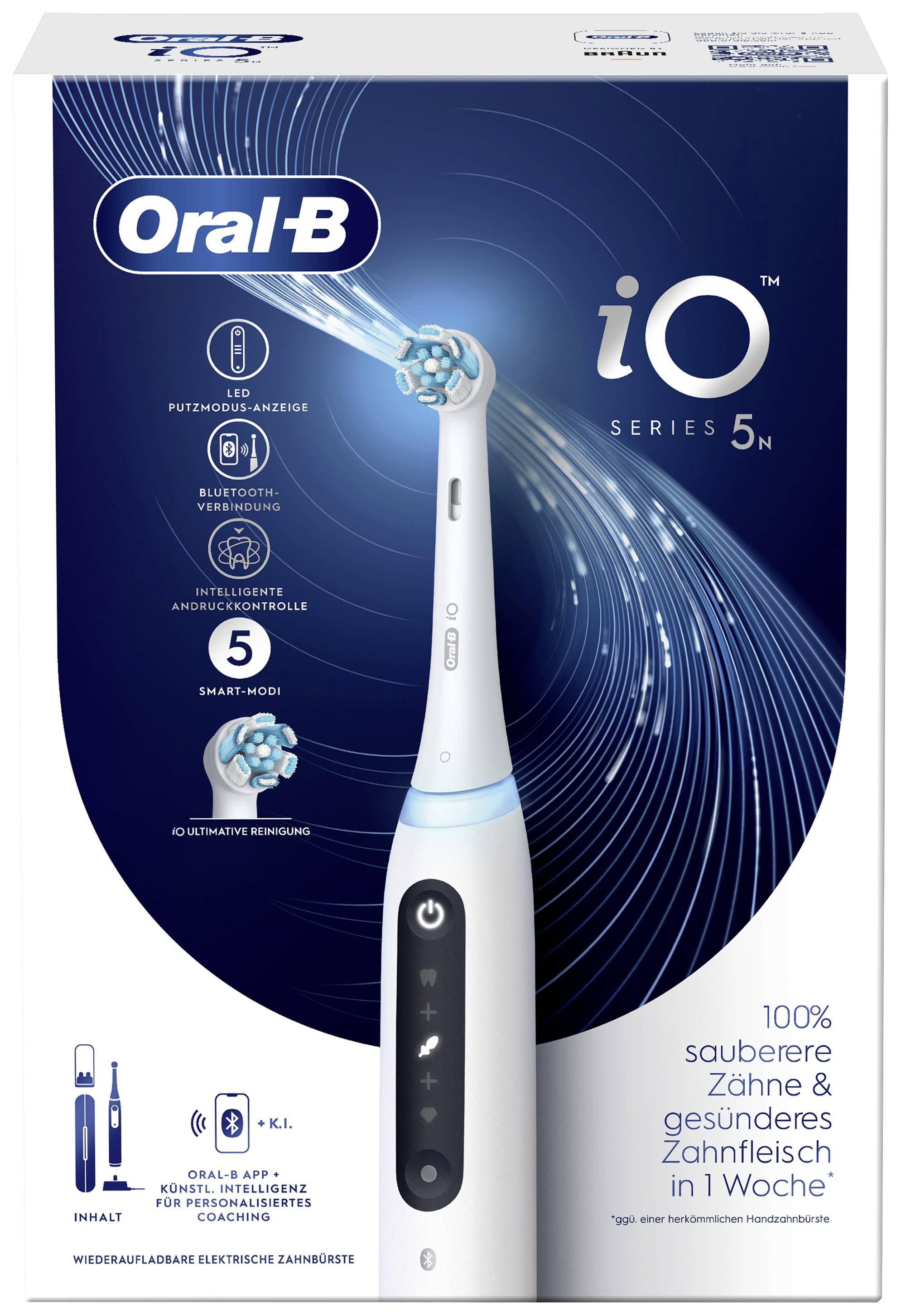 Oral-B iO Series 5 - Erwachsener - Rotierende-vibrierende Zahnbürste - Tägliche Pflege - Intensiv - Sensibel-1