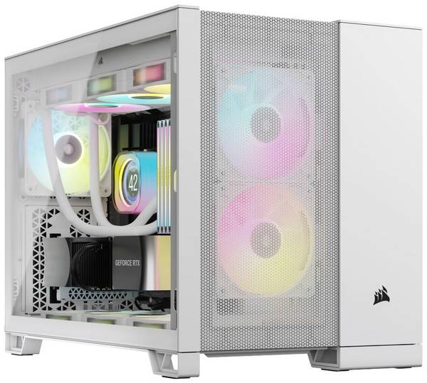 Corsair 2500D AIRFLOW - Mid tower - micro ATX - Seitenteil mit Fenster (gehärtetes Glas)