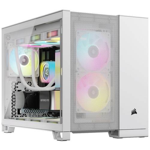 Corsair 2500D AIRFLOW Midi-Tower PC-Gehäuse Weiß Seitenfenster