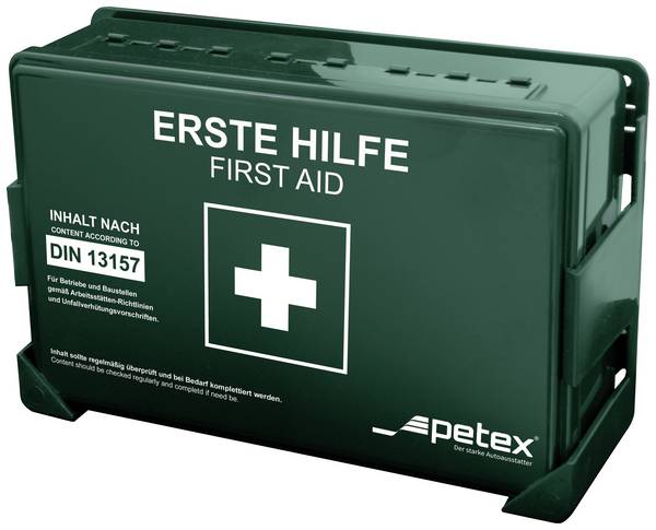 Petex 43924213 Erste Hilfe Koffer DIN 13157 27 x 270 x 85 x 180 Grün