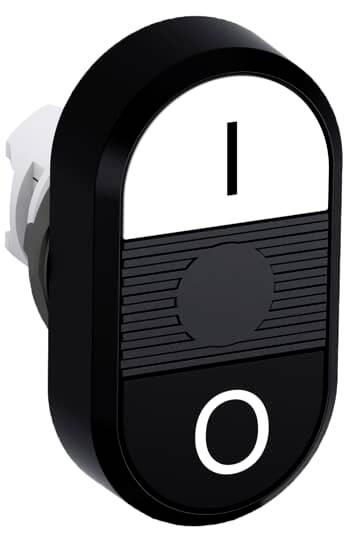 ABB 1SFA611135R1106 MPD6-11B Doppeldrucktaster Schwarz/Weiß 1 St.