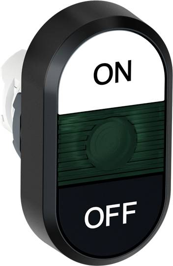 ABB 1SFA611136R1102 MPD7-11G Doppeldrucktaster Schwarz/Weiß 1 St.