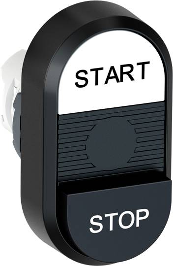 ABB 1SFA611148R1102 MPD19-11G Doppeldrucktaster Schwarz/Weiß 1 St.