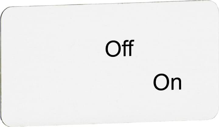 ABB MA6-1073 1SFA611930R1073 Beschriftungsschild (B x H) 27 mm x 1 mm 1 St.