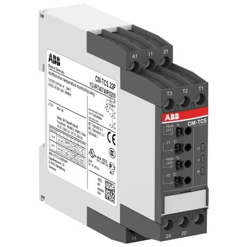 Überwachungsrelais 24 V DC/AC (max) 2 Wechsler ABB CM-TCS.22P 1 St.